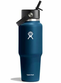 Butelka termiczna unisex Hydro Flask WIDE FLEX STRAW 946ML granatowa  WT32BFS464