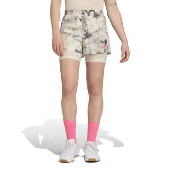 Spodenki do biegania damskie adidas OWN THE RUN beżowe JN9669