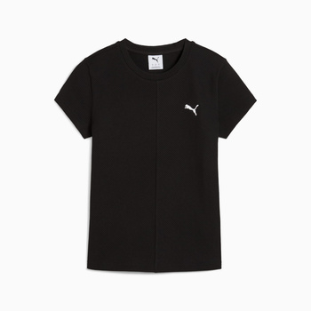 Koszulka damska Puma WARDROBE ESS RIBBED SLIM czarna 62976601