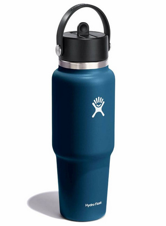 Butelka termiczna unisex Hydro Flask WIDE FLEX STRAW 946ML granatowa  WT32BFS464