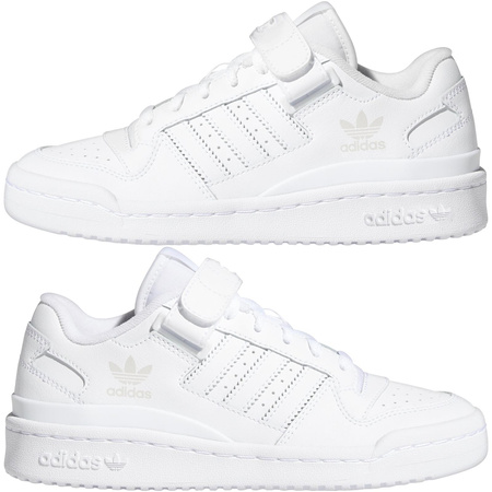 Buty sportowe dziecięce adidas Forum Low J białe FY7973