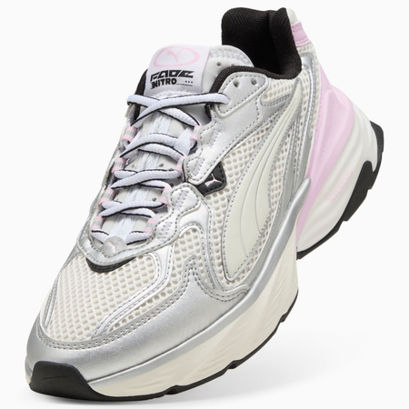 Buty sportowe damskie Puma FADE NITRO LS srebrne 40620309