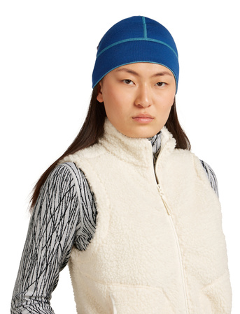 Czapka zimowa unisex Icebreaker 260 WAFFLE niebieska IB0A57AI0H2