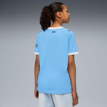Koszulka chłopięca Puma MCFC HOME JERSEY REPLICA JR niebieska 78034101