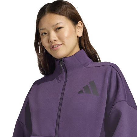 Bluza dresowa damska adidas Z.N.E. fioletowa JW7780