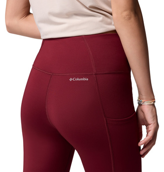Legginsy damskie Columbia BOUNDLESS TREK bordowe 2033514624