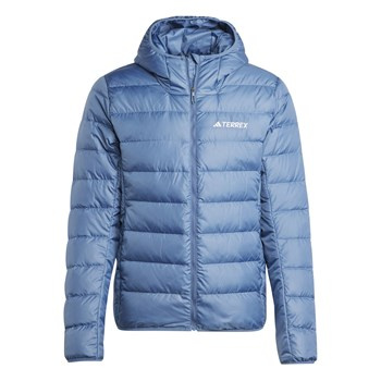 Kurtka z kapturem męska adidas TERREX MULTI LIGHT DOWN niebieska IP6039