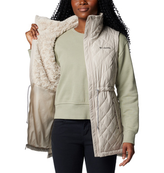 Bezrękawnik puchowy damski Columbia COPPER CREST II beżowy 2086621278