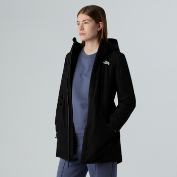 Parka z kapturem damska The North Face HIKESTELLER INSULATED czarna NF0A8DYWKX7