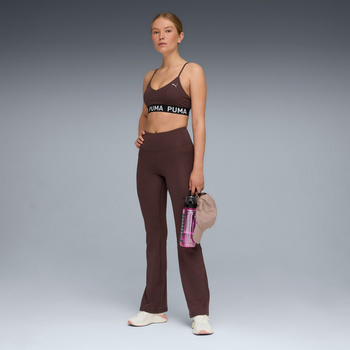 Legginsy treningowe damskie Puma TAD ESSENTIAL HW BOOTCUT brązowe 52590213