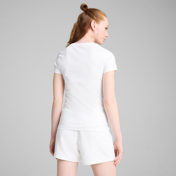 Koszulka damska Puma WARDROBE ESS SLIM biała 62974202