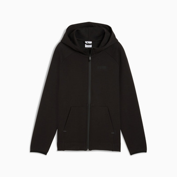 Bluza z kapturem dziewczęca Puma SPACER FZ czarna 68858401