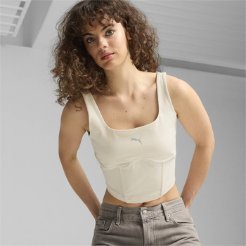 Top damski Puma DARE TO GYM2K CORSET beżowy 62680487