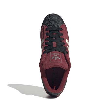 Buty sportowe męskie adidas SUPERSTAR II bordowe JQ3220