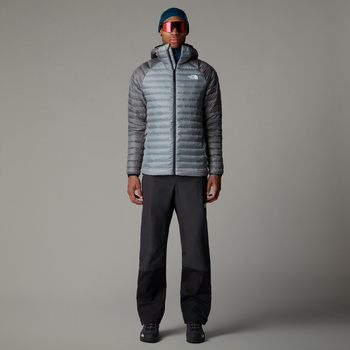 Kurtka puchowa z kapturem męska The North Face BETTAFORCA szara NF0A87GXAWM