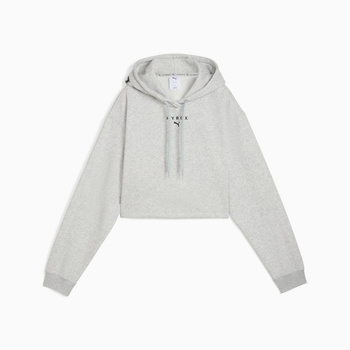Bluza z kapturem damska Puma X HYROX HEAVYWEIGHT szara 52764104