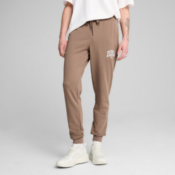 Spodnie dresowe męskie Puma CLASS TR CL brązowe 68465293