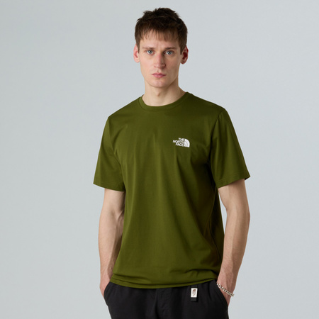 Koszulka męska The North Face SIMPLE DOME zielona NF0A87NGBRI