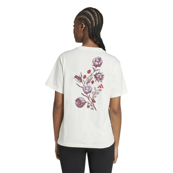 Koszulka damska adidas FLORAL beżowa KB2488