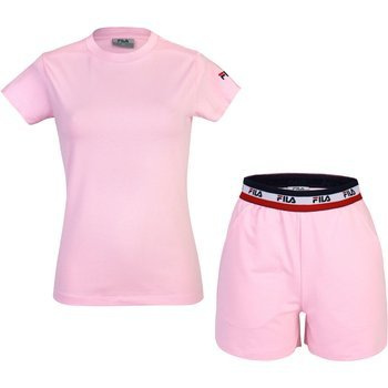 Piżama damska Fila JERSEY STRETCH WITH FRENCH TERRY PANT różowa FPS4023-420