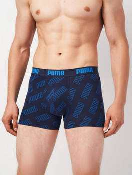 Bokserki męskie Puma LOGO AOP 3-PACK wielokolorowe 93554702