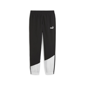 Spodnie dresowe męskie Puma POWER COLORBLOCK WOVEN czarne 68044901