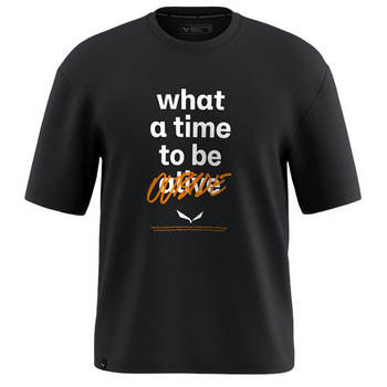 Koszulka męska Salewa EAGLE OUTSIDE LOOSE czarna 00-0000029108_0910