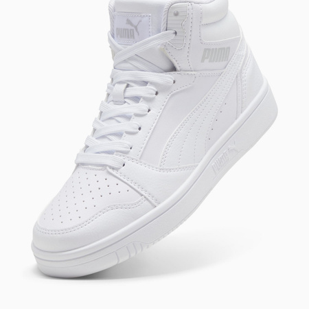 Buty sportowe dziecięce Puma REBOUND V6 MID JR białe 39383105