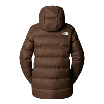 Parka puchowa z kapturem damska The North Face HYALITE DOWN brązowa NF0A8E741OI