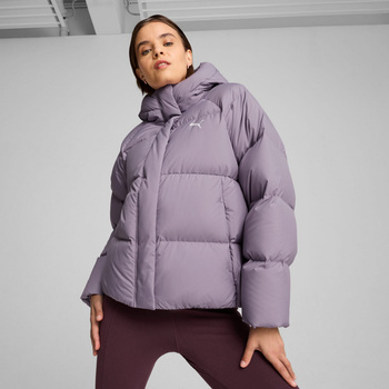 Kurtka z kapturem damska Puma DOWN PUFFER fioletowa 62648730