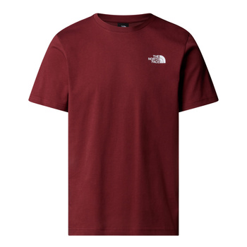 Koszulka męska The North Face S/S REDBOX bordowa NF0A87NPDO3