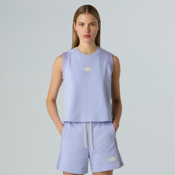 Tank top damski The North Face TERY RELAXED CROPPED fioletowy NF0A8C260VI