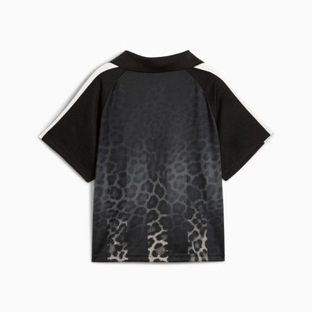 Koszulka damska Puma T7 LEO LUXE RELAXED FOOTBALL JERSEY czarna 63349901