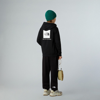 Bluza z kapturem dziecięca The North Face REDBOX REGULAR czarna NF0A89H9JK3