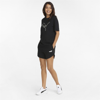 Szorty damskie Puma ESS 5" HIGH WAIST TR czarne 84833901