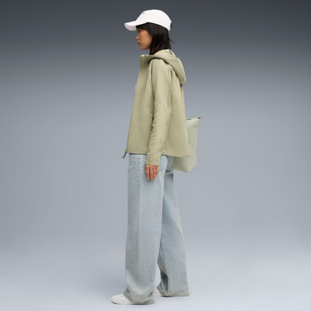 Bluza z kapturem damska Puma EVOSTRIPE FZ DK zielona 68814182