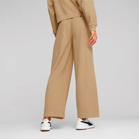 Spodnie dresowe damskie Puma HER STRAIGHT beżowe 67600784