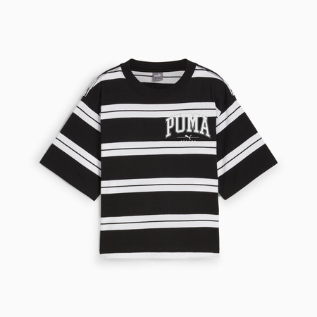 Koszulka damska Puma SQUAD STRIPED czarna 68153801