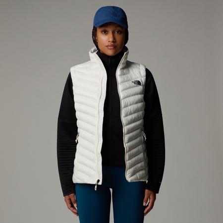 Bezrękawnik puchowy damski The North Face HUILA beżowy NF0A85AIQLI
