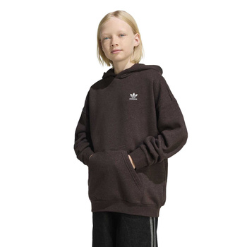 Bluza z kapturem dziecięca adidas LOOSE brązowa KE3729