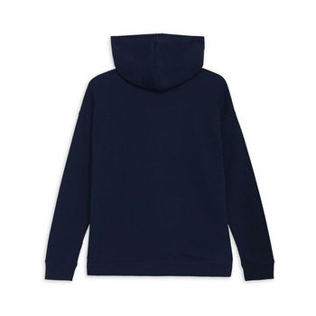 Bluza z kapturem damska Puma ESS SMALL LOGO RELAXED TR granatowa 68832106