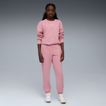 Komplet dresowy dziewczęcy Puma LOUNGWEAR OVERSIZED FL różowy 68972765
