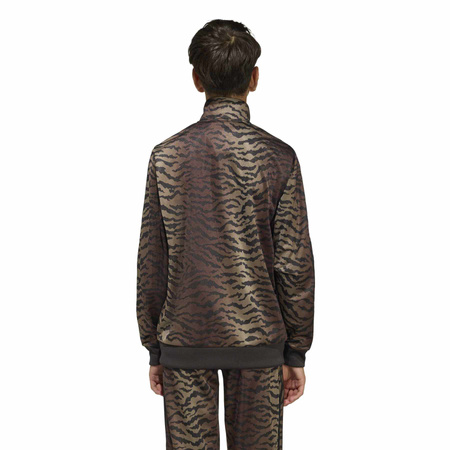 Bluza dresowa dziecięca adidas FIREBIRD brązowa KD8283