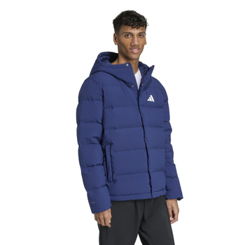 Kurtka puchowa męska adidas HELIONIC niebieska JX0581