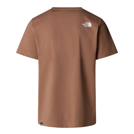 Koszulka męska The North Face S/S EASY brązowa NF0A8A6C6E1