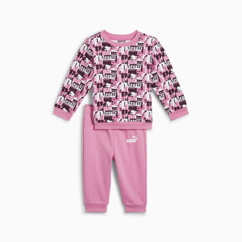 Komplet dresowy dziewczęcy Puma MINICATS AOP FL różowy 68332748
