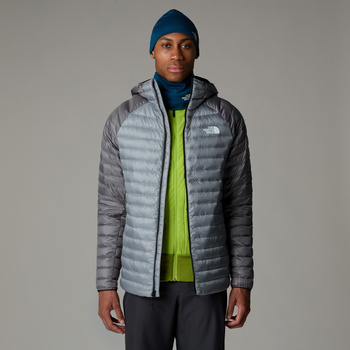 Kurtka puchowa z kapturem męska The North Face BETTAFORCA szara NF0A87GXAWM