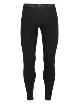 Męskie legginsy termoaktywne Icebreaker Merino 260 Tech czarne IB104373001