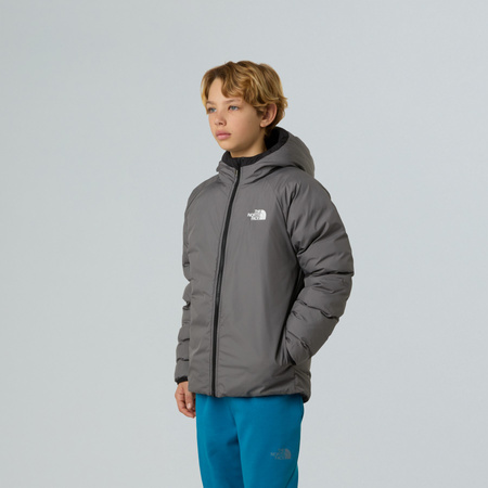 Kurtka z kapturem chłopięca The North Face REVERSIBLE PERRITO czarna NF0A88TWWOO