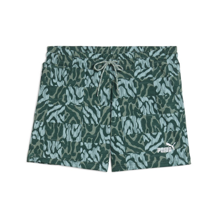 Spodenki damskie Puma ESS GRAPHIC AOP 5 zielone 68507330